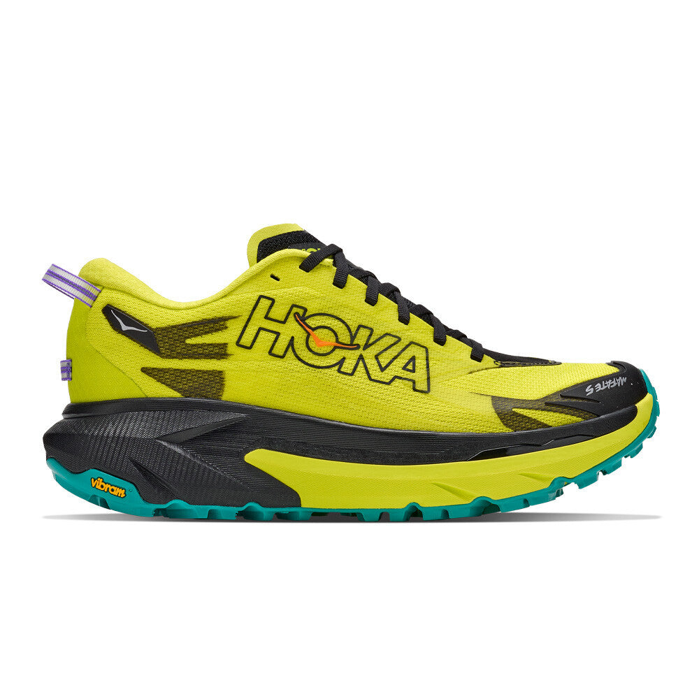 HOKA Mafate 5 Men's Trail Running Shoes - Black/Hoka Citrus