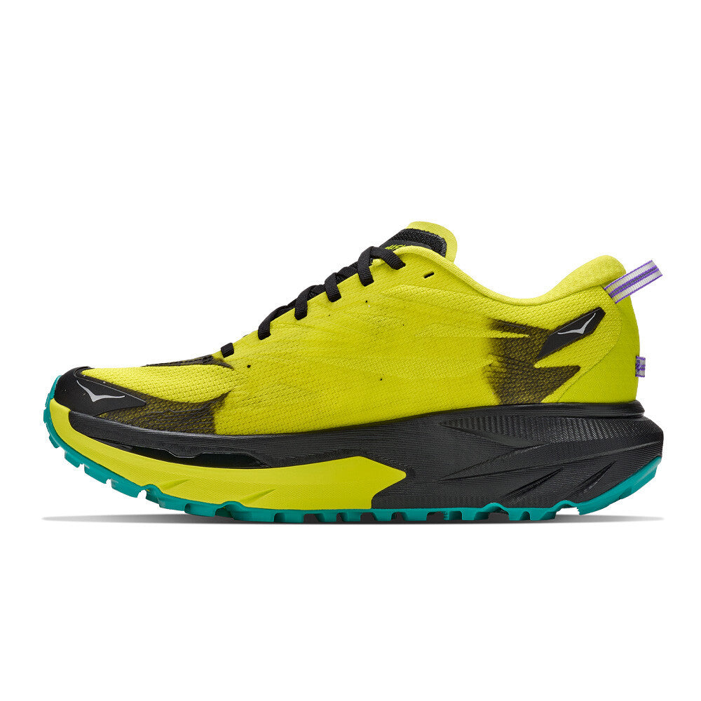 HOKA Mafate 5 Men's Trail Running Shoes - Black/Hoka Citrus