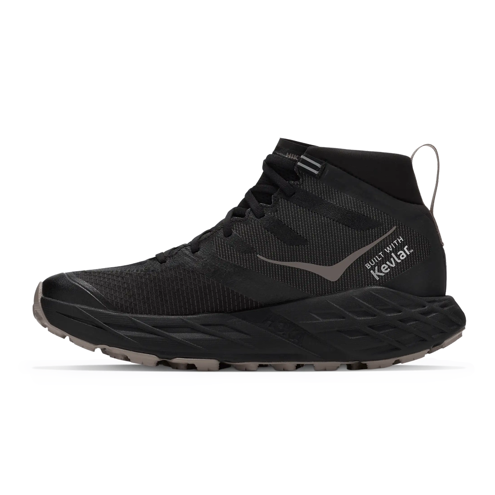 HOKA Speedgoat 7 Hike GORE-TEX Men's Hiking Shoes - Black/Pebble Grey