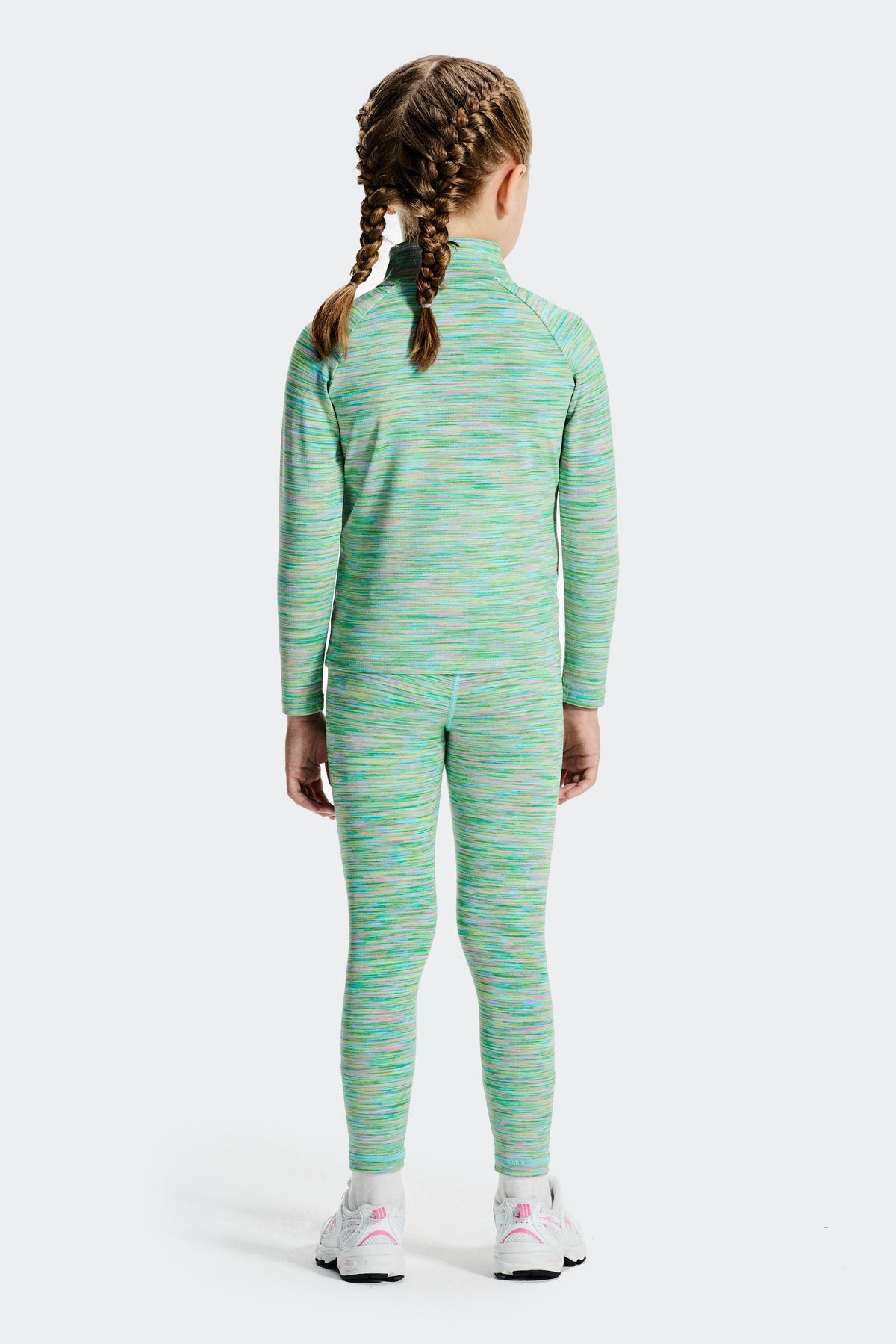 Montirex Infant Girls' Trail 1/4 Zip/Legging Set - Green/Blue/Lilac/Pink
