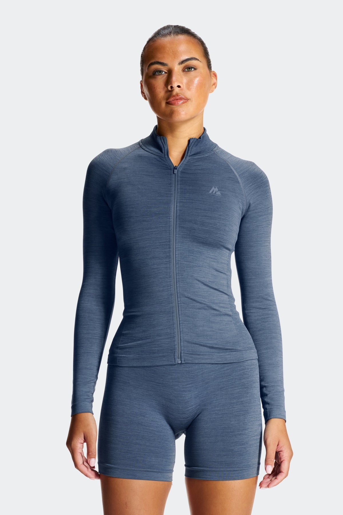 Montirex Women's Trail Seamless Full Zip - Blue