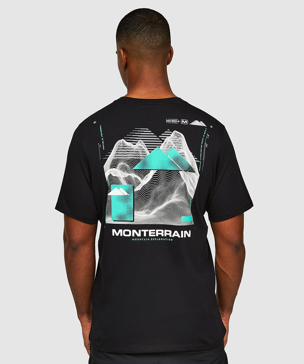 MONTERRAIN SYNTHESIS T-SHIRT - JET BLACK