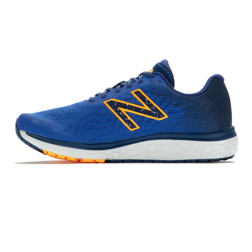 New Balance Fresh Foam 680v7 Men's Running Shoes - Marine Blue/Night Sky/Hot Marigold