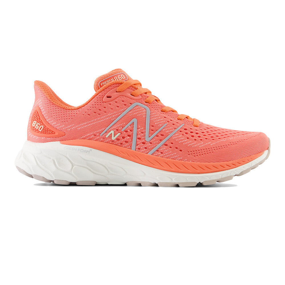 New Balance Fresh Foam X 860v13 Women's Running Shoes - Gulf Red/Silver Metallic/Sea Salt