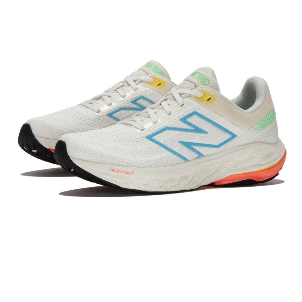 New Balance Fresh Foam X 860v14 Women's Running Shoes - Sea Salt/Gulf Red/Coastal Blue