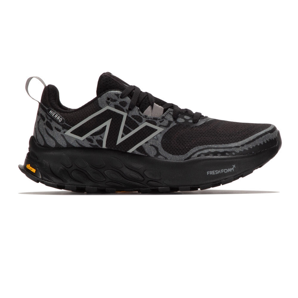 New Balance Fresh Foam X Hierro V8 Men's Trail Running Shoes - Black/Shadow Grey