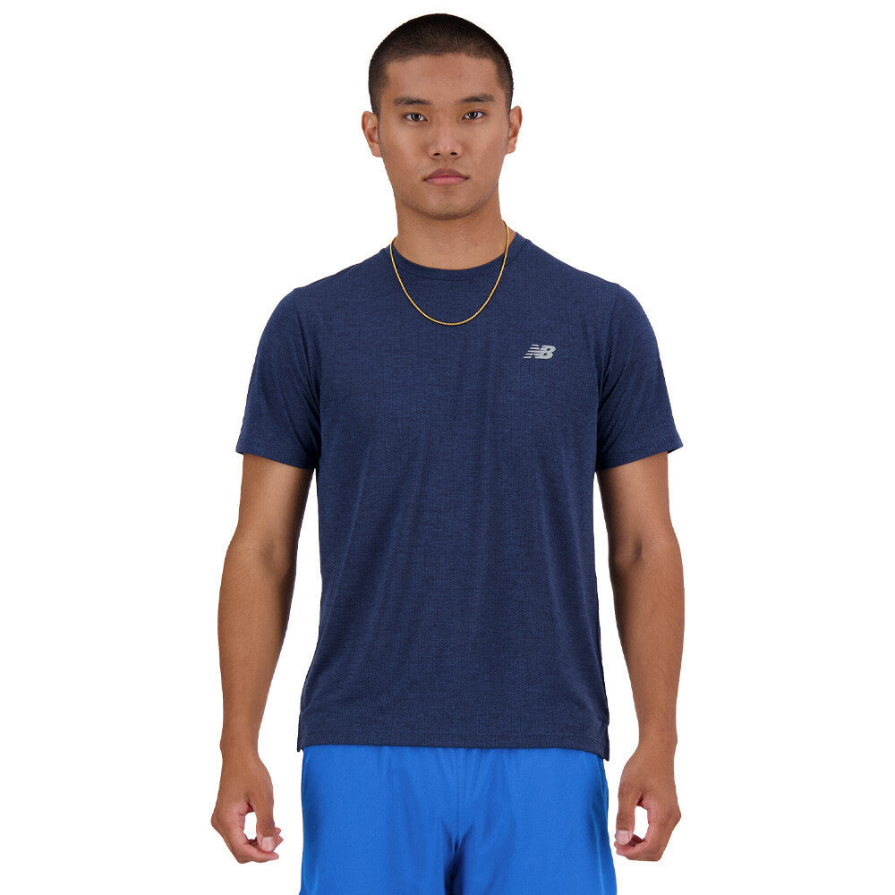 New Balance Athletics Men's T-Shirt - Navy Heather