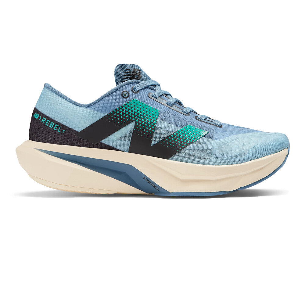 New Balance FuelCell Rebel v4 Men's Running Shoes - Heron Blue/Chrome Blue/Black