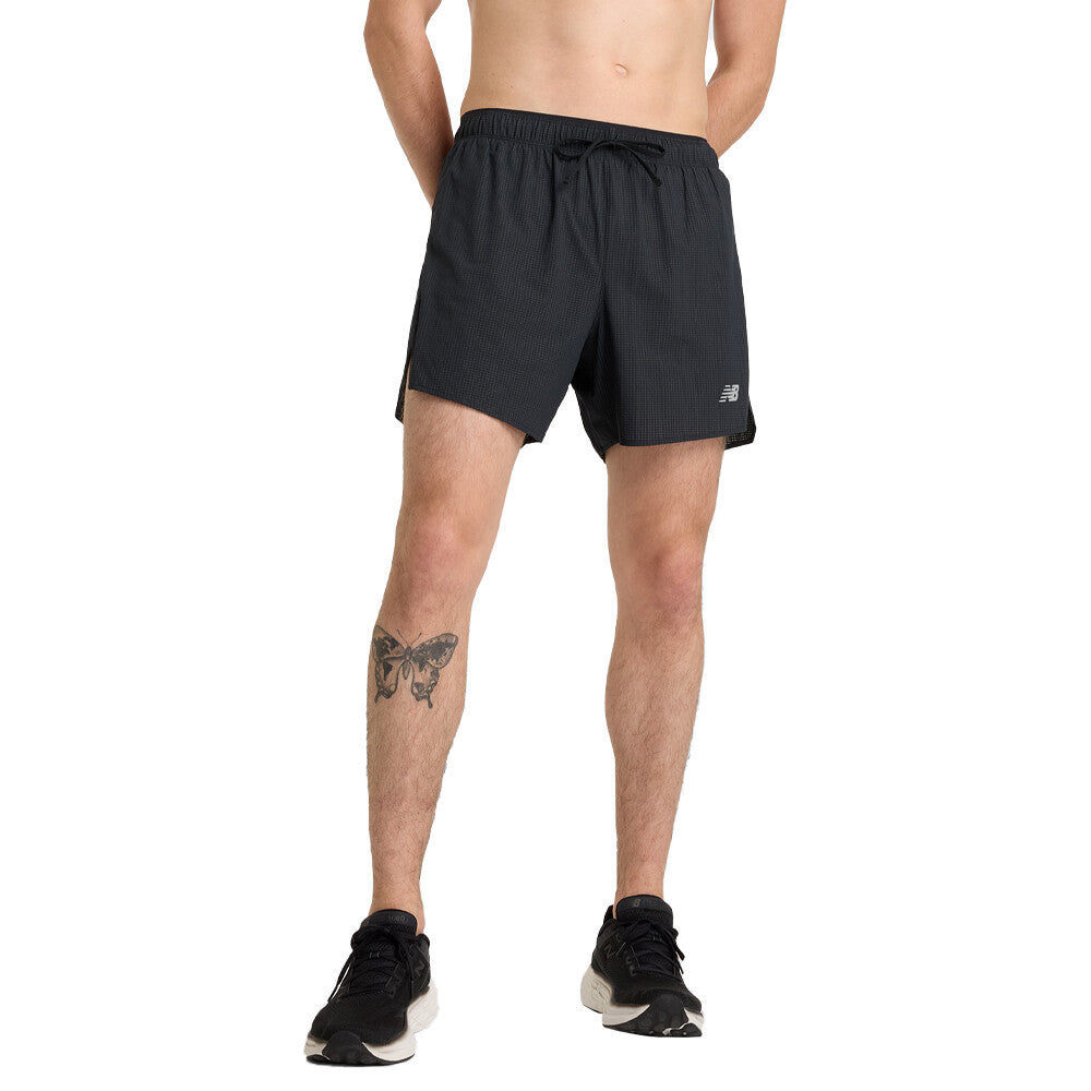 New Balance RC Seamless Ultra Light 5 Inch Split Men's Running Shorts - Black