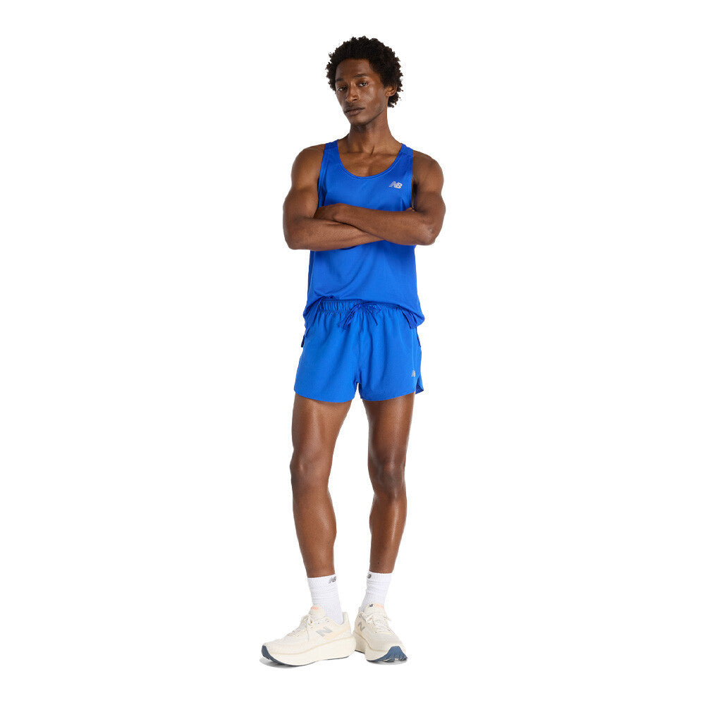 New Balance RC Seamless 3 Inch Men's Running Shorts - Blue Gemstone