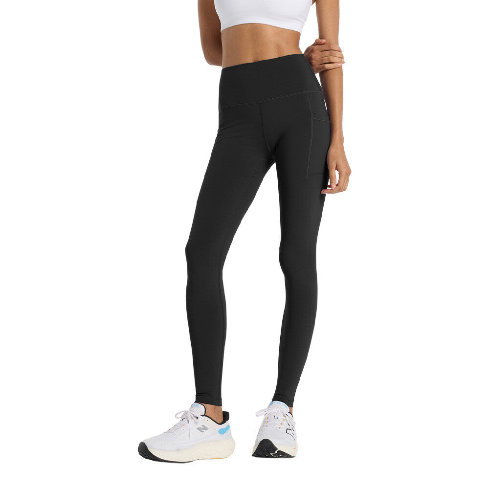 New Balance Sleek Pocket High Rise 27' Women's Tights - Black