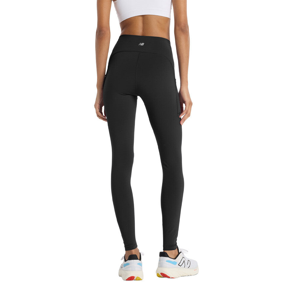 New Balance Sleek Pocket High Rise 27' Women's Tights - Black