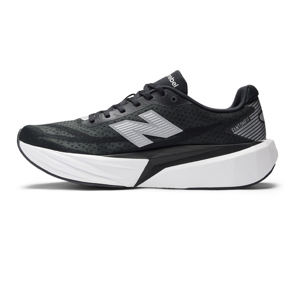New Balance FuelCell Rebel v5 Men's Running Shoes - Black/Silver Metallic/White