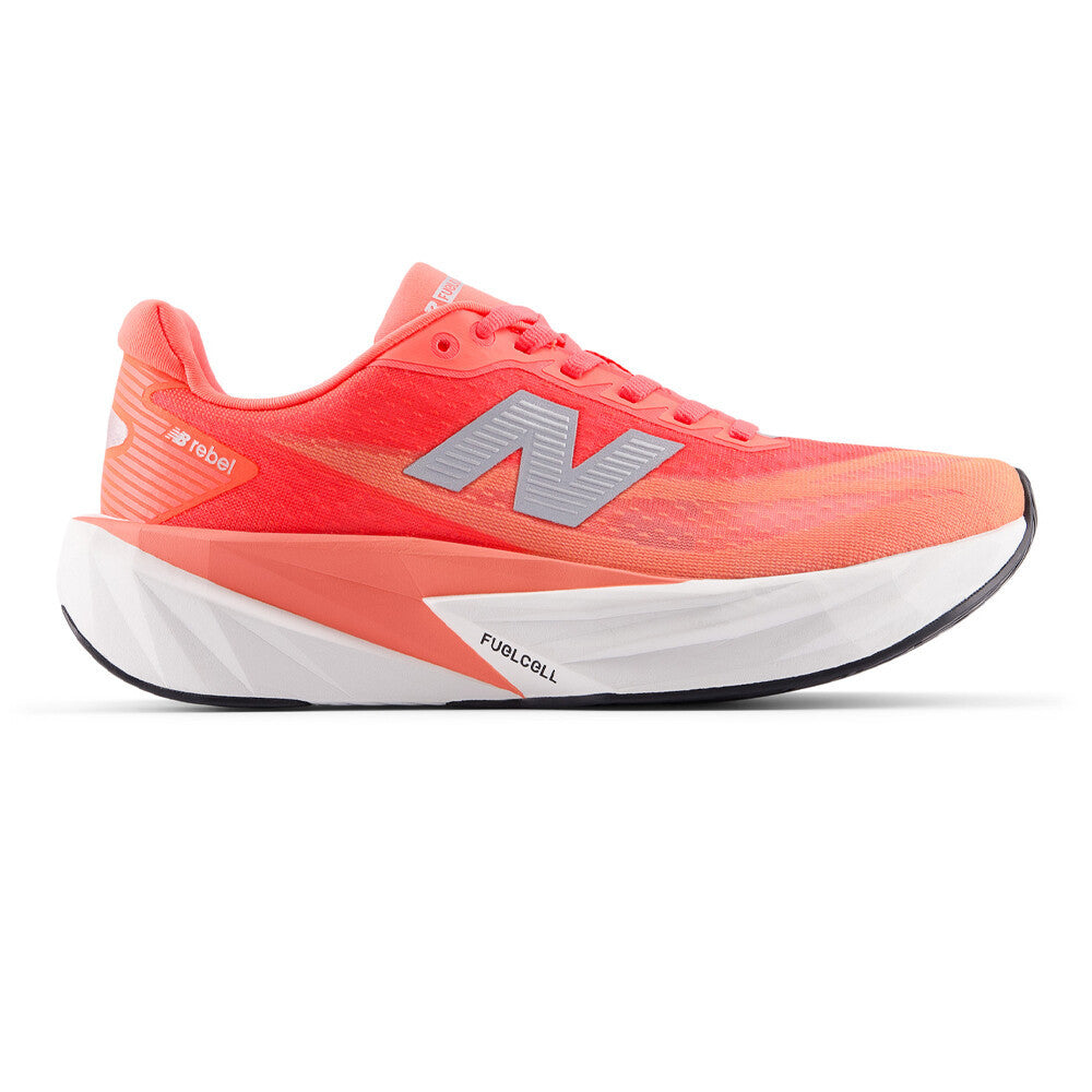 New Balance FuelCell Rebel v5 Women's Running Shoes - Urgent Red/White/Silver Metallic