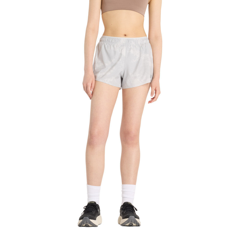 New Balance RC Printed 3 Inch Women's Running Shorts - Grey