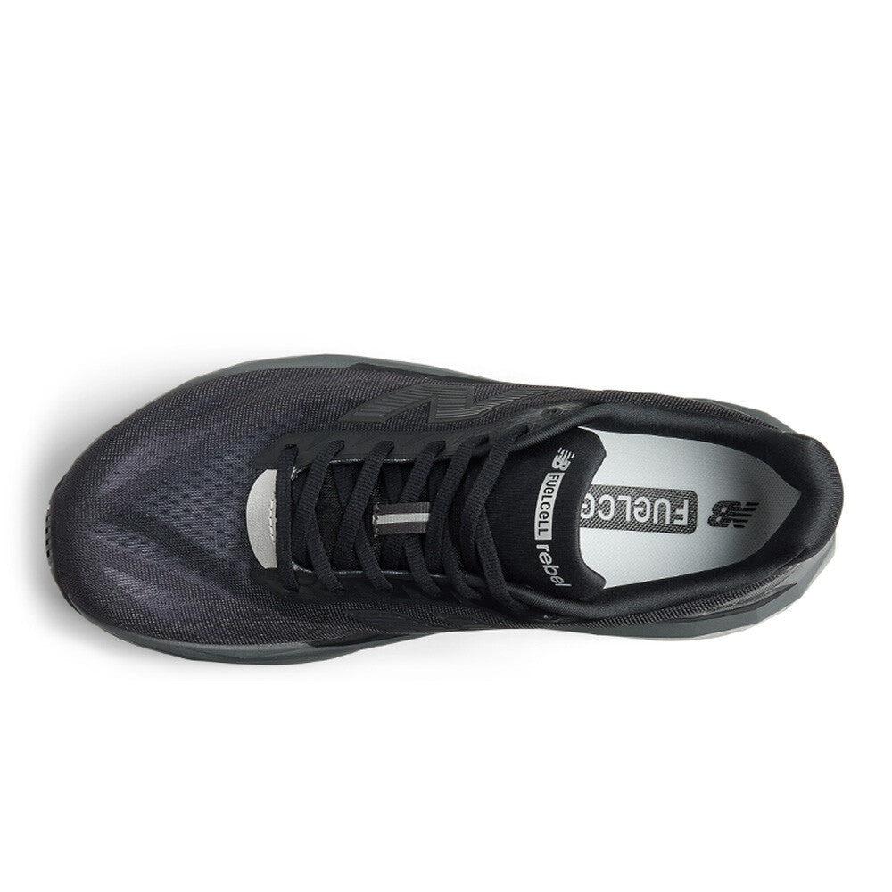 New Balance FuelCell Rebel v5 Men's Running Shoes - Black/Castlerock/Silver Metallic