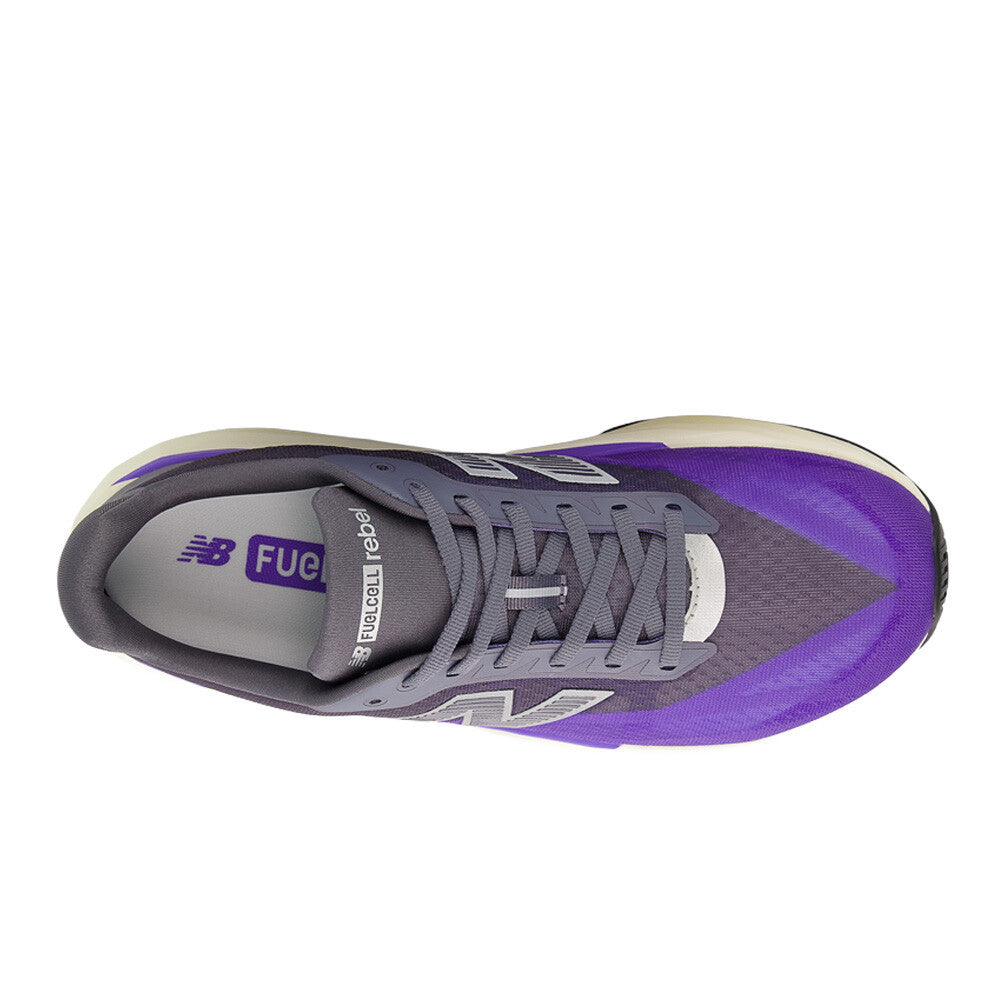 New Balance FuelCell Rebel v5 Men's Running Shoes - Electric Indigo/Truffle Salt/Silver Metallic