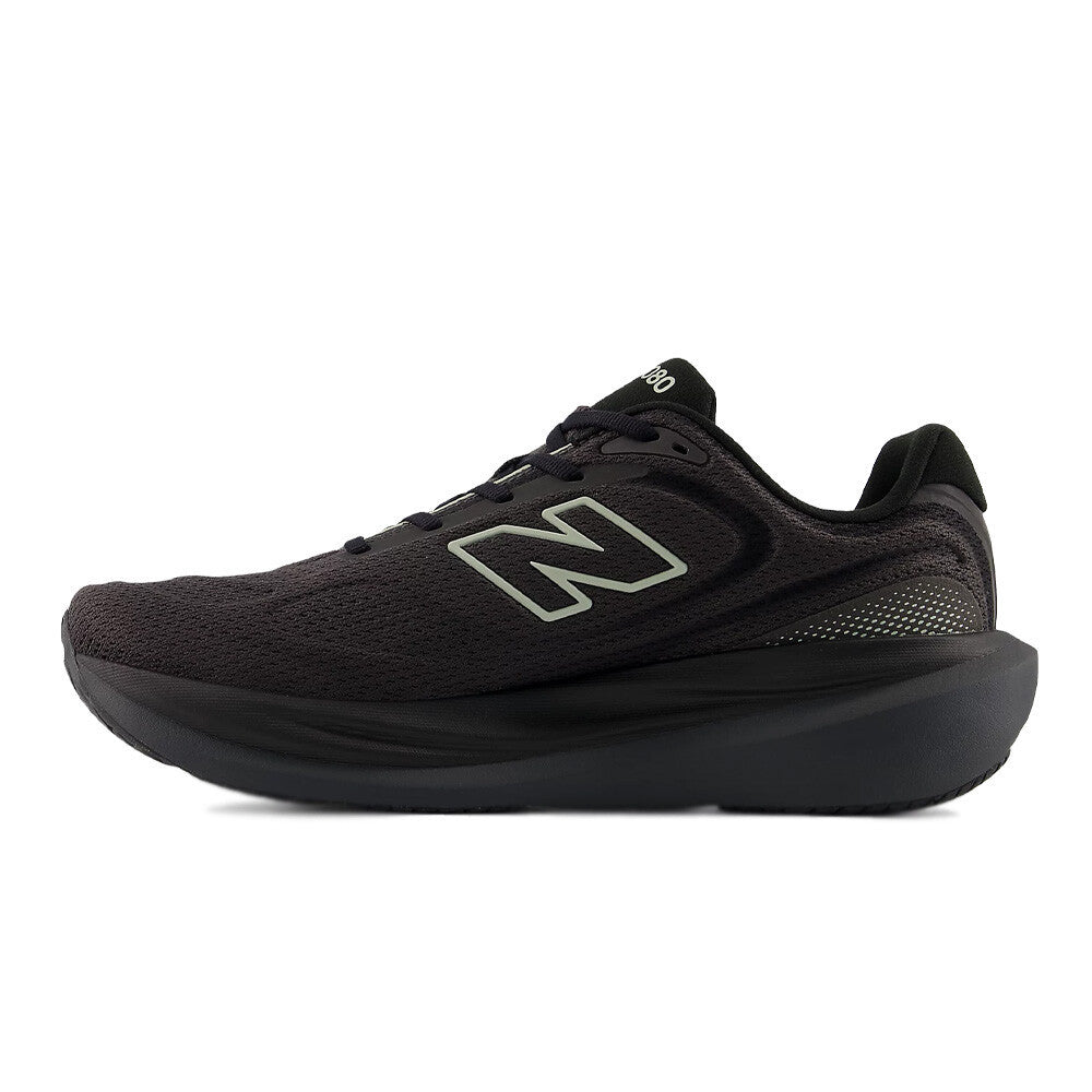 New Balance 1080v15 Men's Running Shoes (2E Width) - Black/Faded Black/Olivine