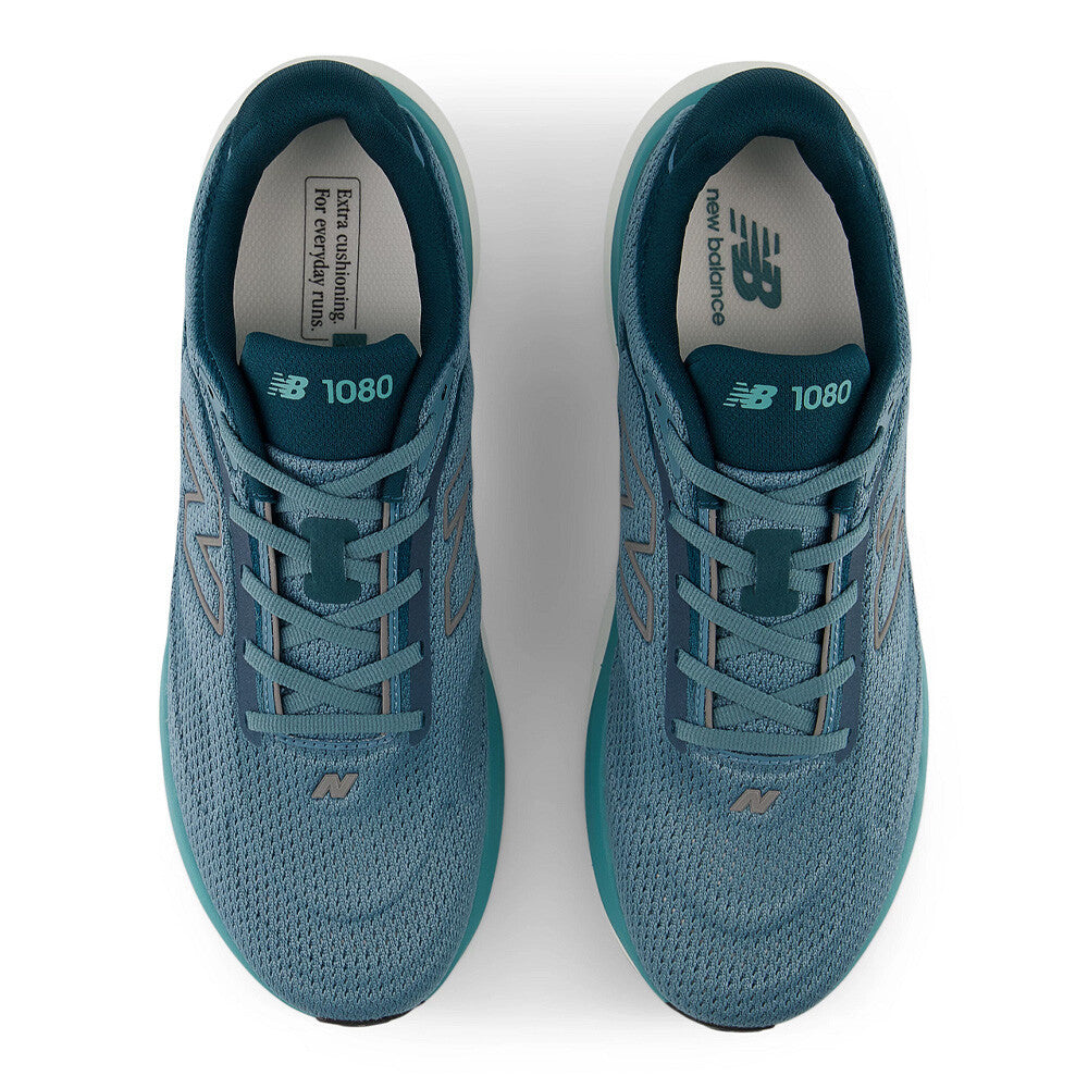 New Balance 1080v15 Men's Running Shoes - Medusa Green/Dark Metallic Silver/Salt Water