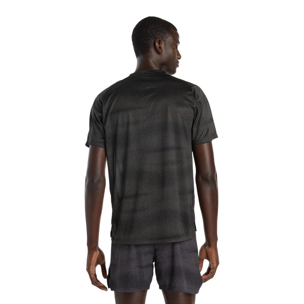 New Balance RC Essential Printed Men's Running T-Shirt - Black/Castlerock