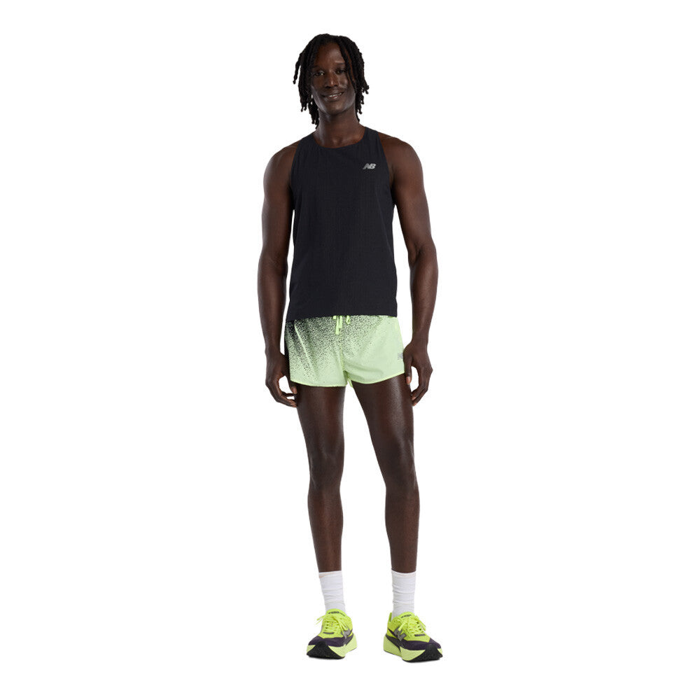 New Balance RC Seamless Ultra Light 3 Inch Men's Running Split Shorts - Afterglow