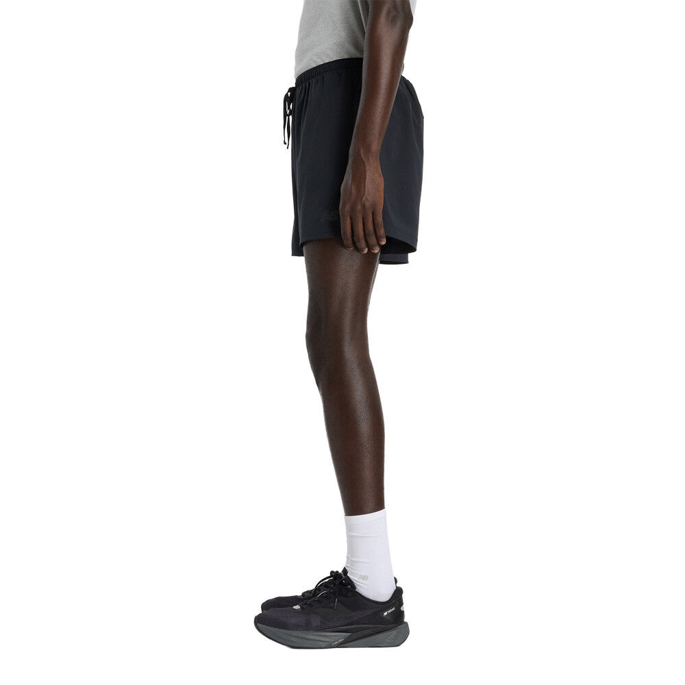 New Balance RC Essential 5 Inch Men's Running Shorts - Black/Slate Grey