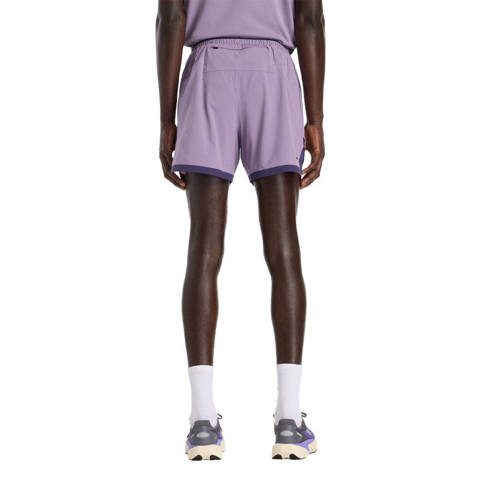 New Balance RC Essential 5 Inch Men's Running Shorts - Candied Violet/Slate Grey