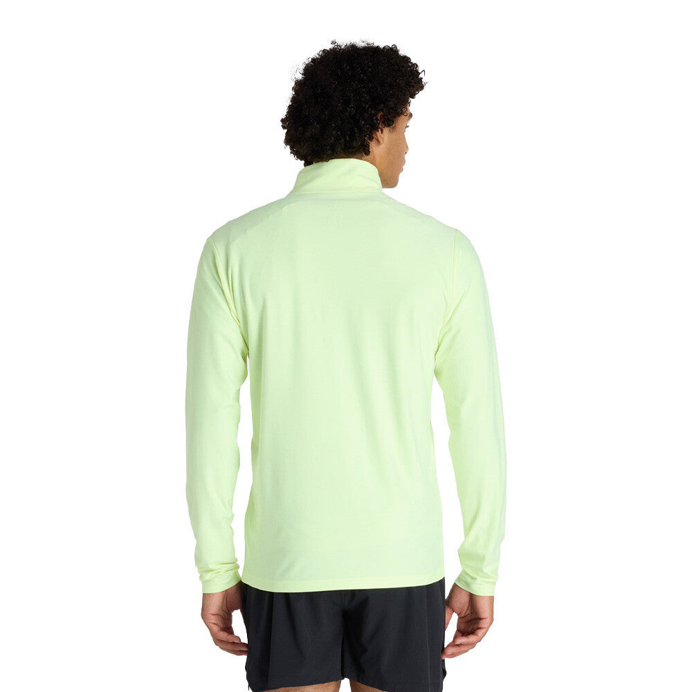 New Balance Space Dye 1/4 Zip Men's Running Top - Yellow
