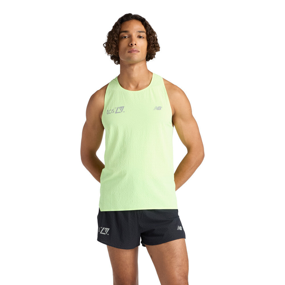 New Balance London Edition Race Day Ultra Light Men's Vest - Afterglow