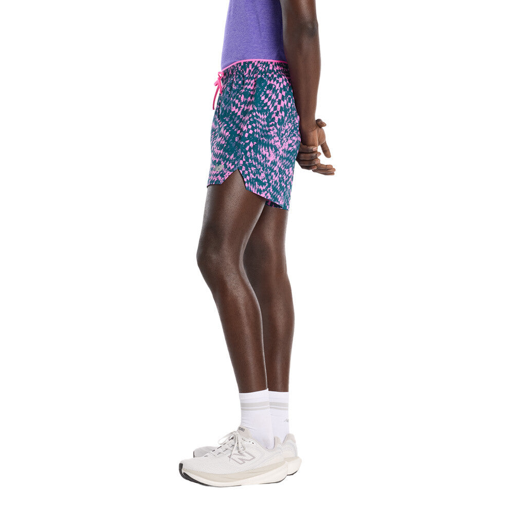New Balance London Edition RC Printed Men's Shorts - Purple/Pink