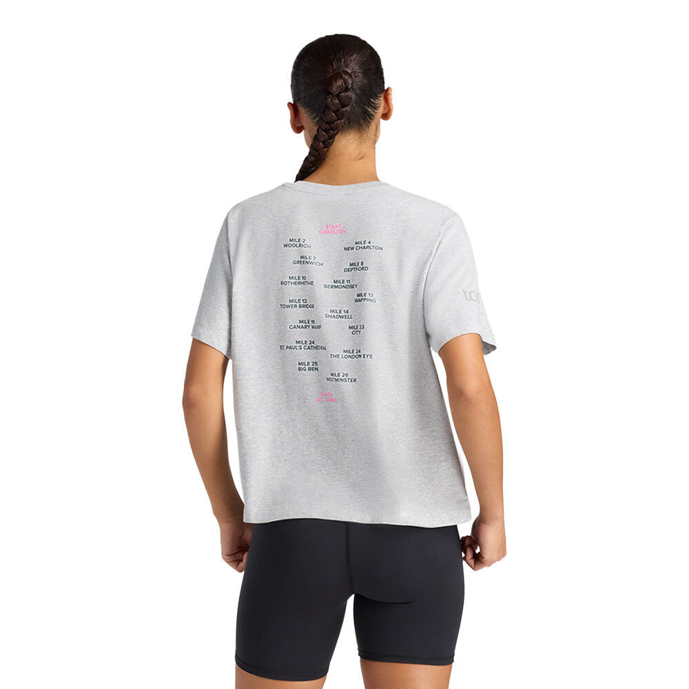 New Balance London Edition Oversized Graphic Women's T-Shirt - Grey