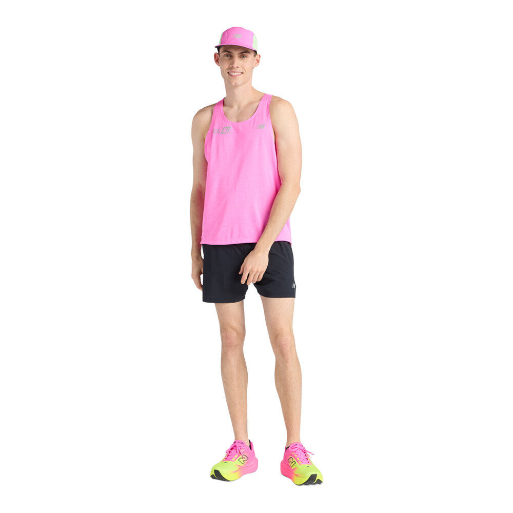 New Balance London Edition Athletics Men's Running Vest - Pink