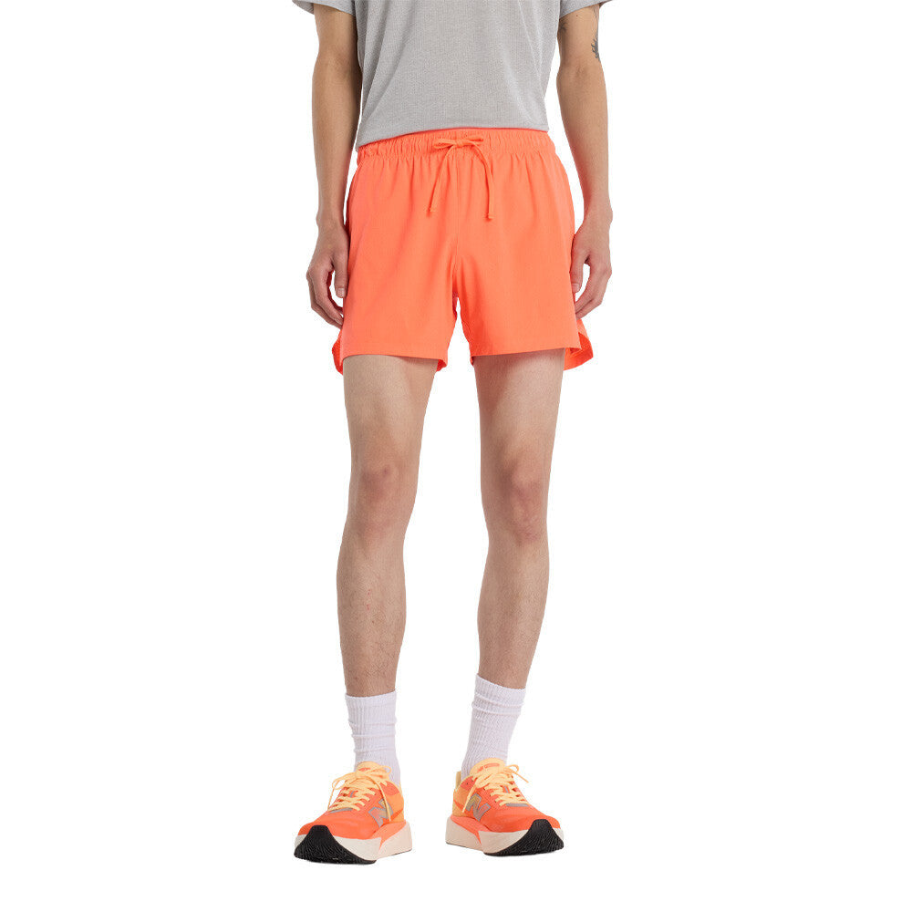 New Balance RC Seamless 5 Inch Men's Running Shorts - Tangerine Heat/Slate Grey