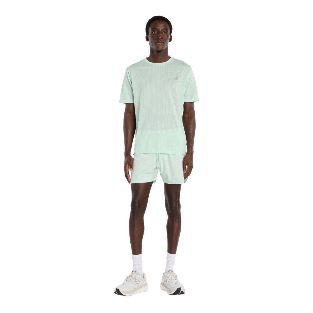 New Balance RC Seamless 5 Inch Men's Running Shorts - Cosmic Jade/Slate Grey
