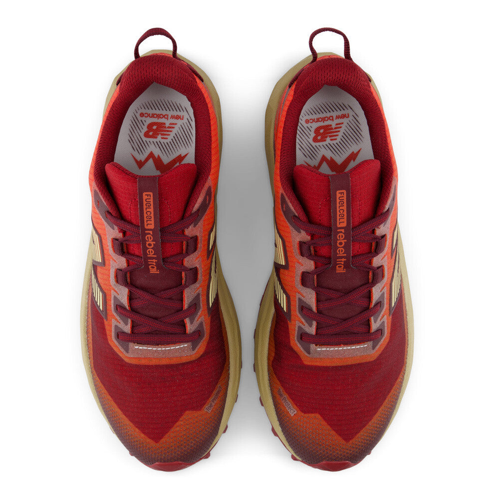 New Balance FuelCell Rebel Men's Trail Running Shoes - Maple/Neo Flame