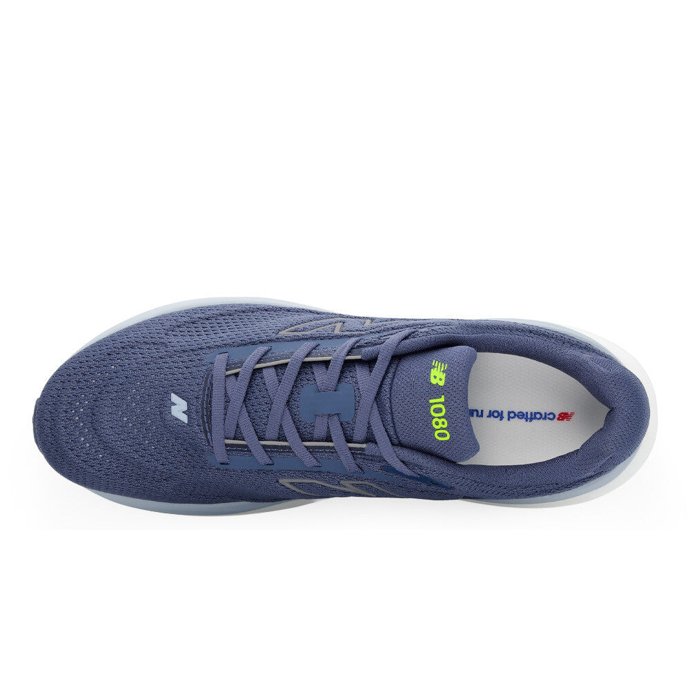 New Balance 1080v15 Men's Running Shoes (4E Width) - Vintage Indigo/Alkaline Green