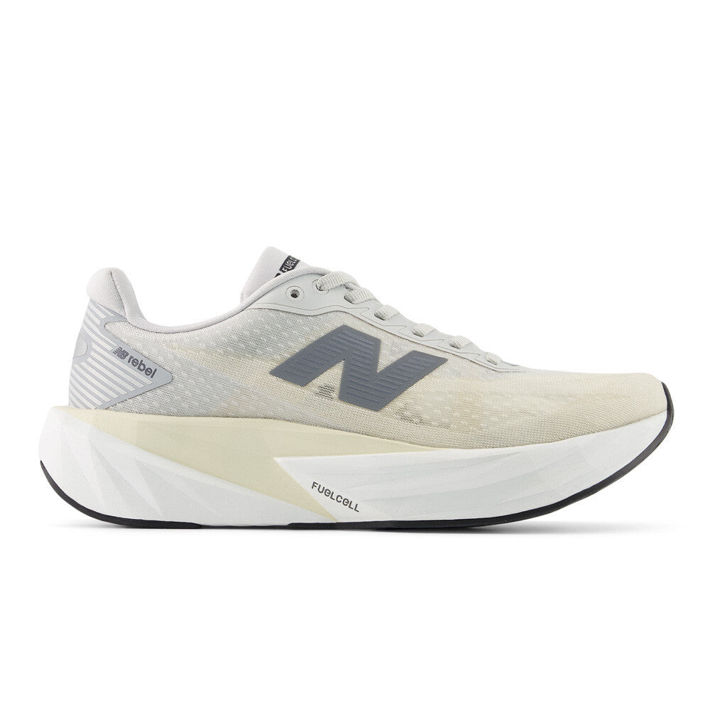 New Balance FuelCell Rebel v5 Women's Running Shoes (D Width) - Linen/Grey Matter/White