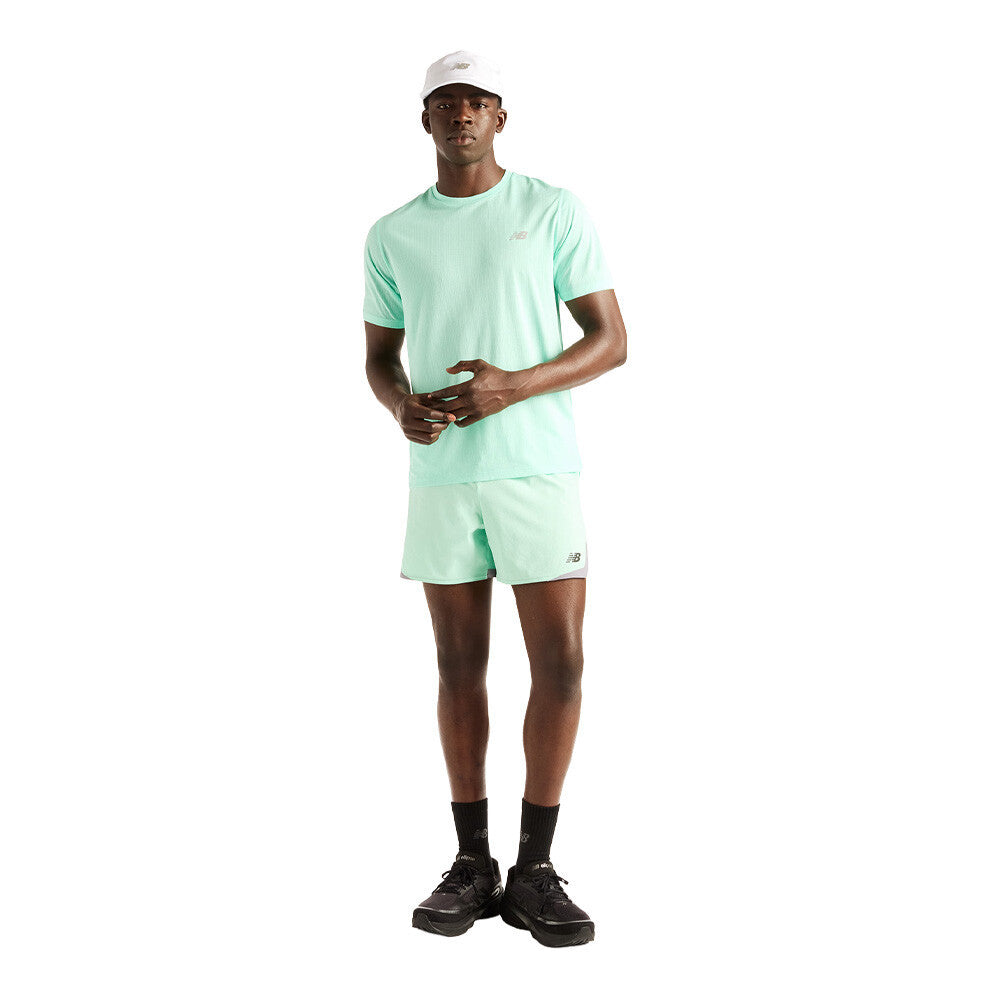 New Balance RC Essential 5 Inch Men's Running Shorts - Green