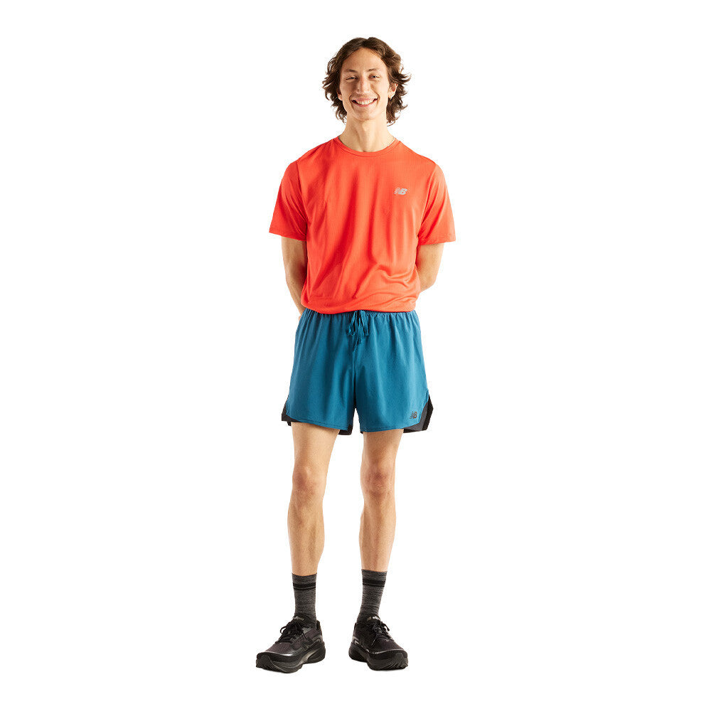 New Balance RC Essential 5 Inch Men's Running Shorts - Streamsong/Black