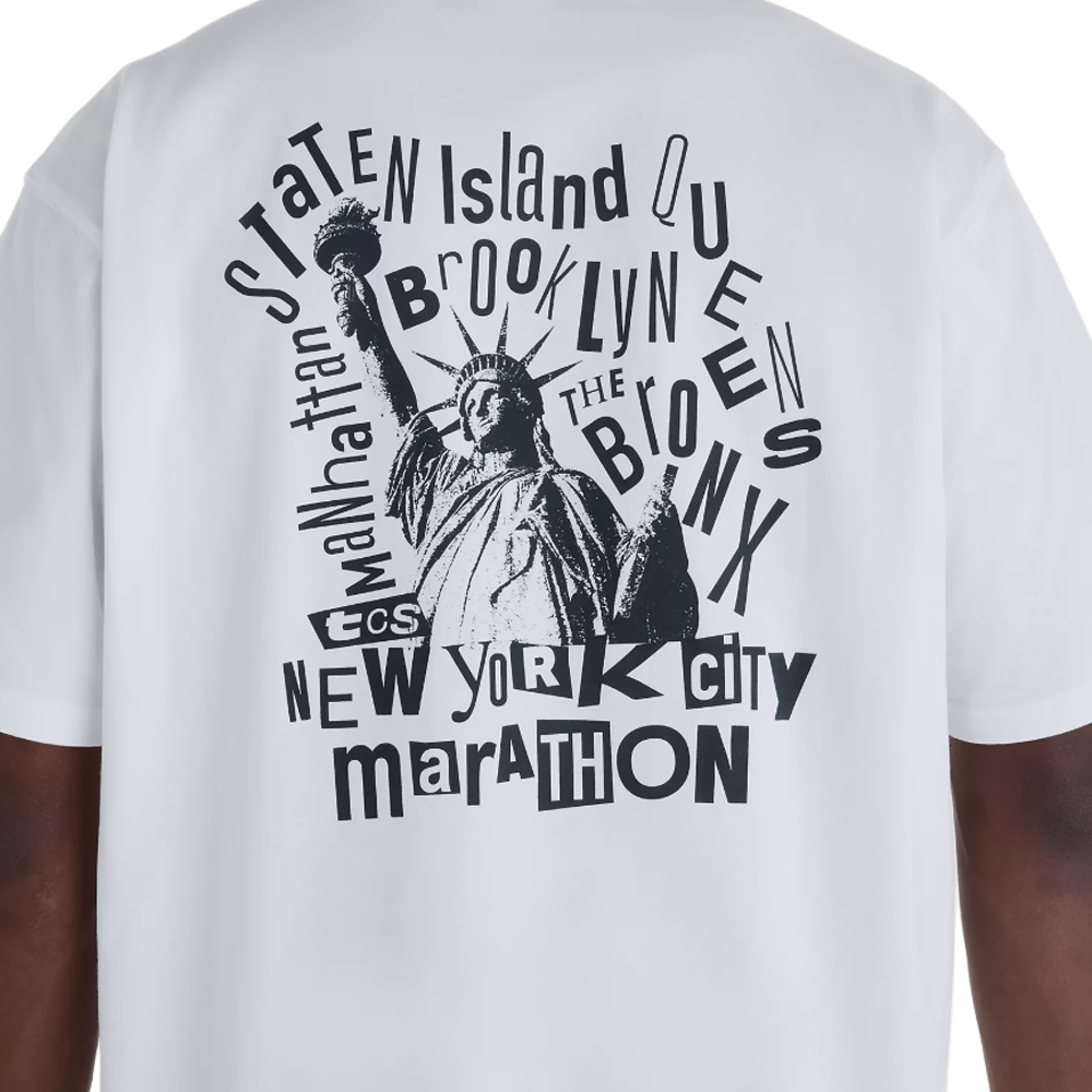 New Balance TCS NYC Marathon Men's T-Shirt - White
