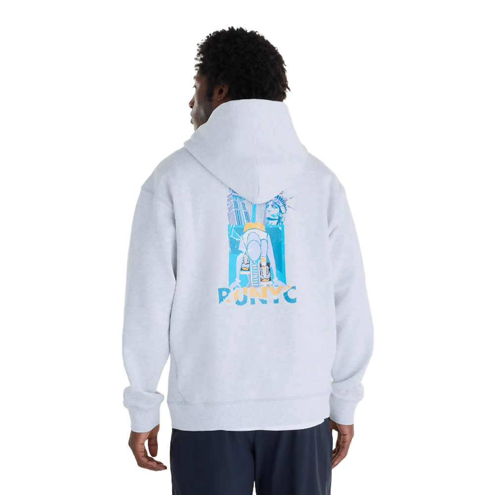 New Balance TCS NYC Marathon Athletics Men's Hoodie - Ash Heather