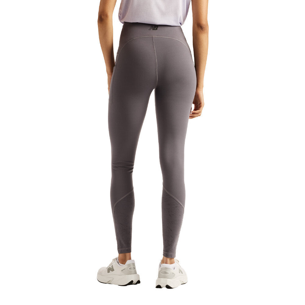 New Balance RC Reflective Heat High-Rise Women's Tights - Neptune Grey