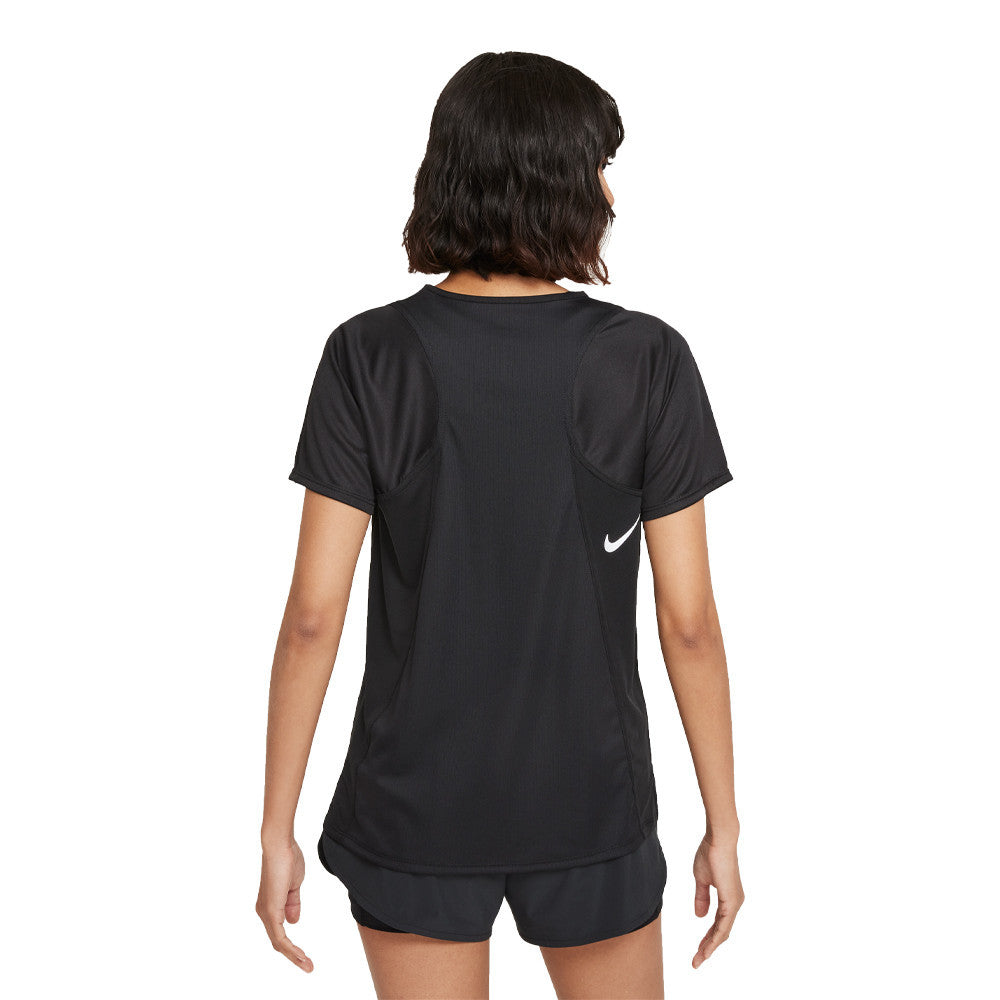 Nike Dri-FIT Race Women's Running T-Shirt - Black/Reflective Silver