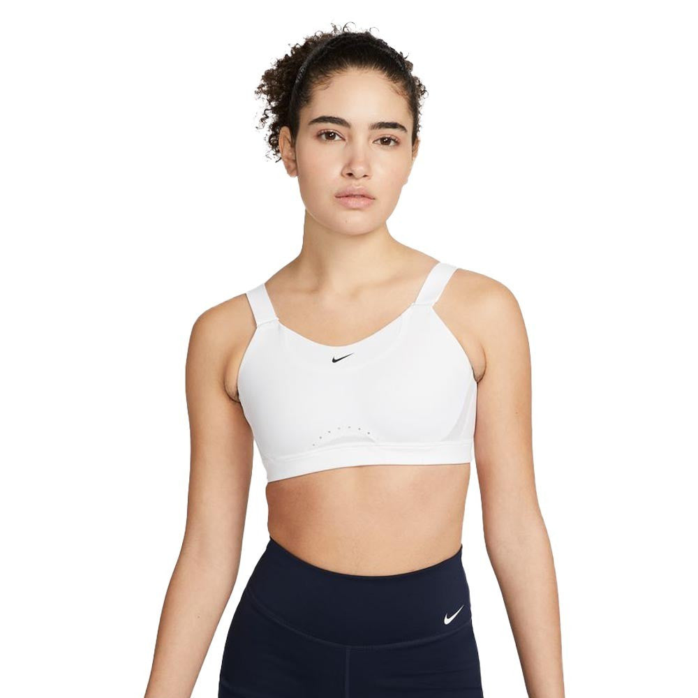 Nike Dri-FIT Alpha High-Support Women's Sports Bra - White/Stone Mauve