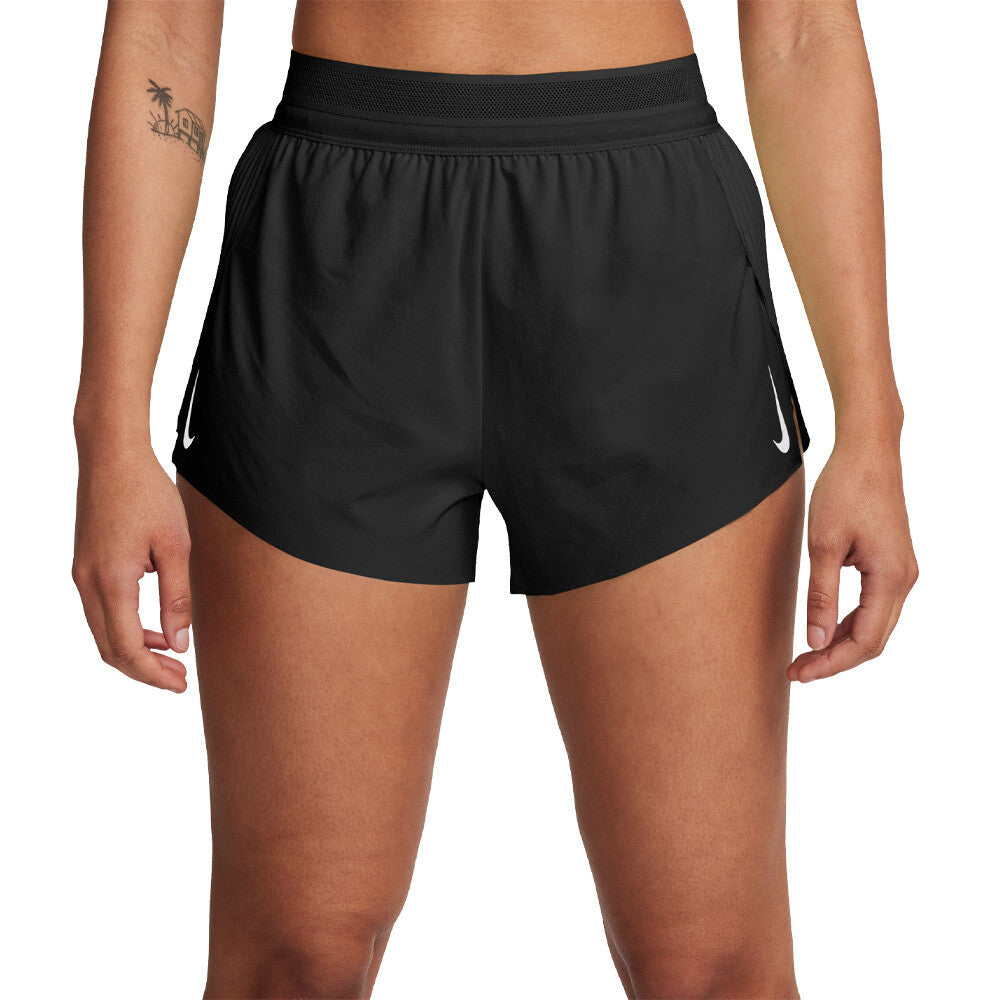 Nike Dri-FIT ADV Aeroswift Women's Running Shorts - Black/White