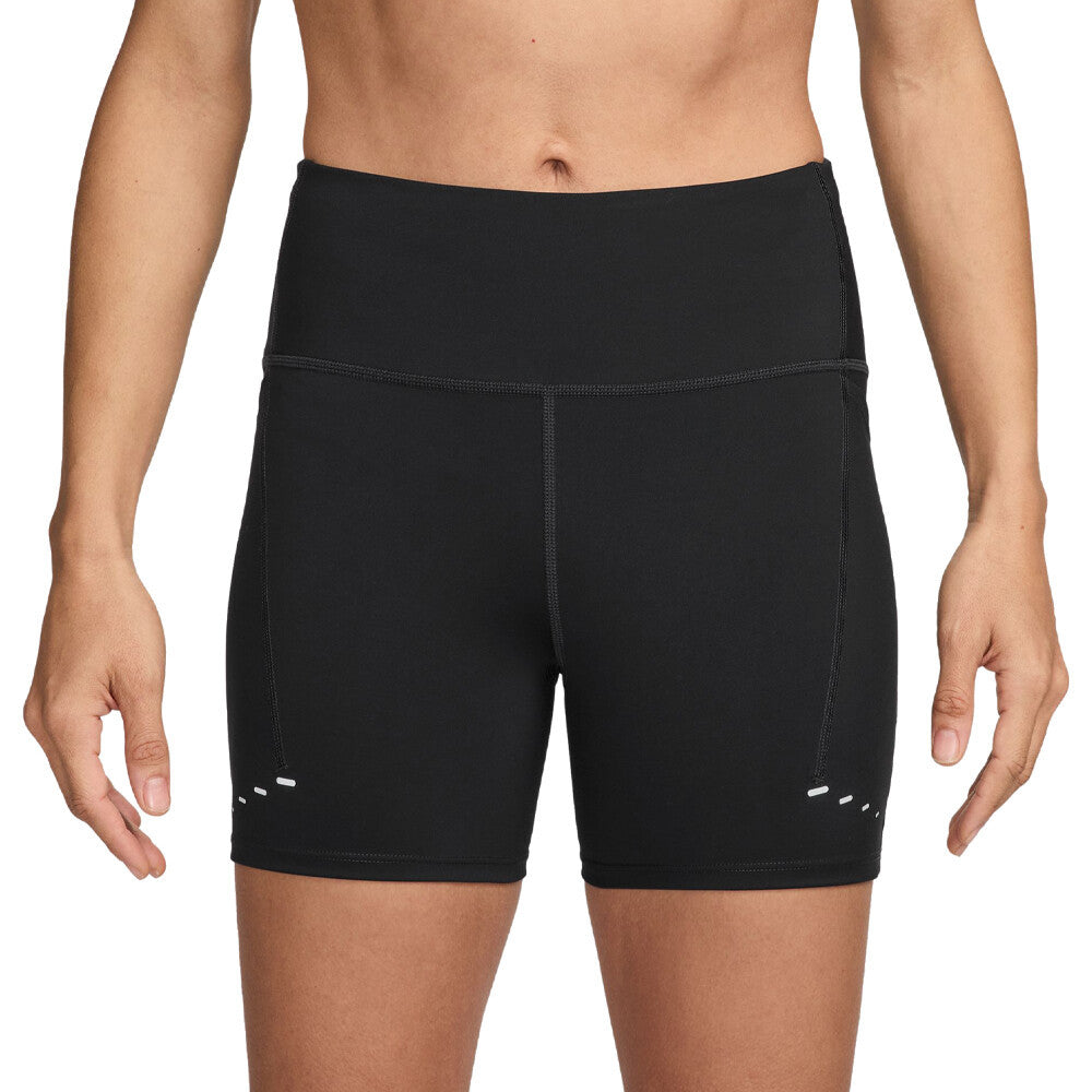 Nike Dri-FIT Swift High-Waisted Women's Shorts - Black/Reflective Silver