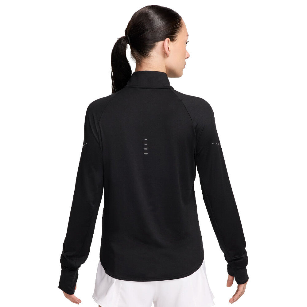 Nike Dri-FIT Swift UV Quarter Zip Women's Half Zip Top - Black