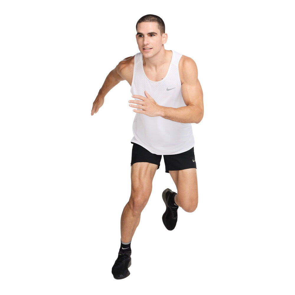 Nike Stride Dri-FIT ADV Men's Running Vest - White/Reflective Silver