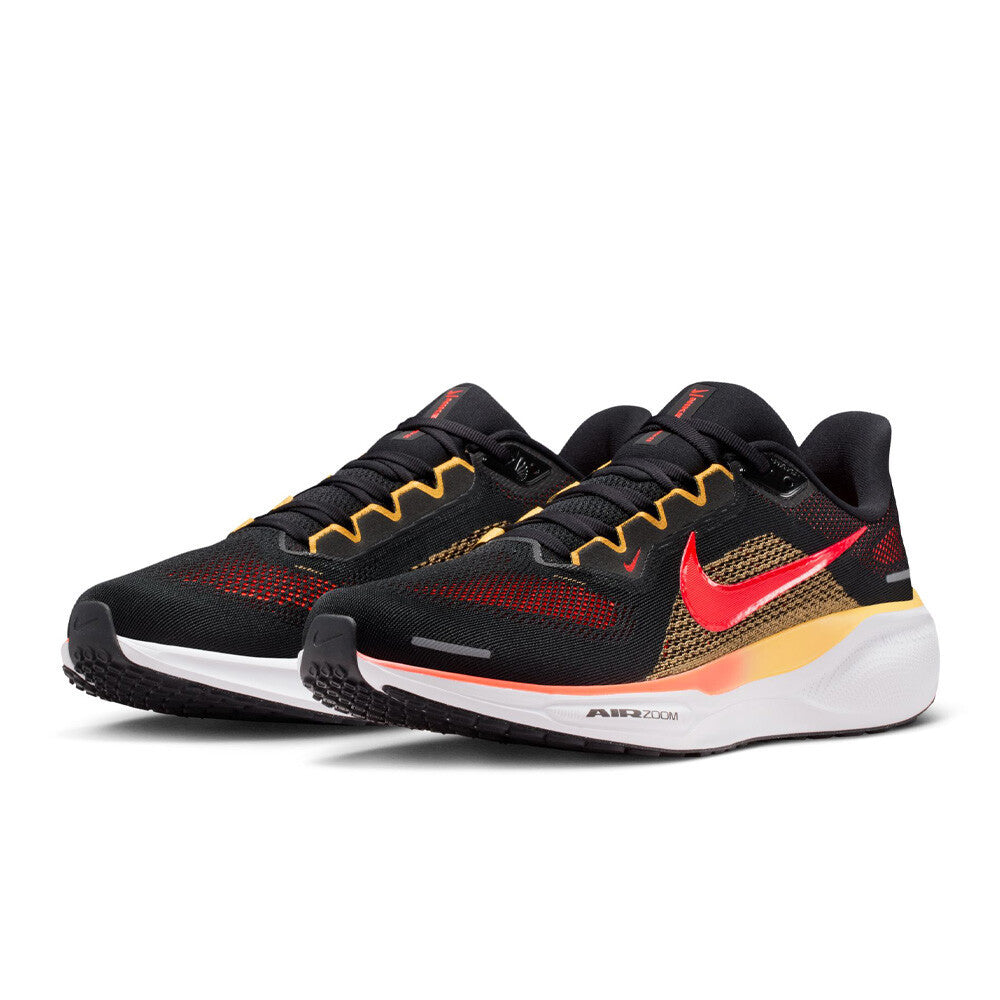 Nike Air Zoom Pegasus 41 Men's Running Shoes - Black/Bright Crimson/Topaz Gold