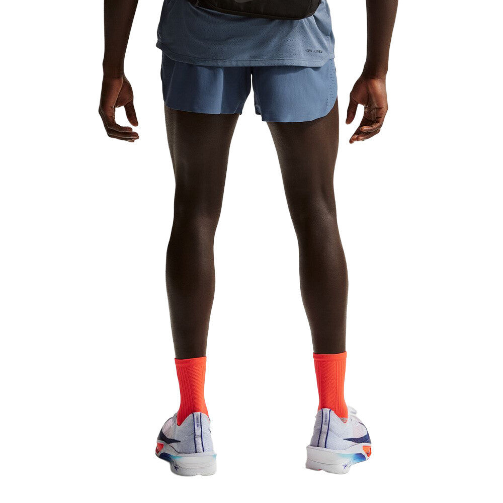 Nike AeroSwift Dri-FIT ADV 4 Inch Brief-Lined Men's Running Shorts - Diffused Blue/Black
